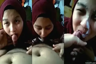 Bokep Hijab Sepong Kontol Crot Muka Jilbaber Basah Indo
