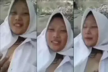 Gadis SMA Dientot Liar di Batu Sungai Jembut Lebat